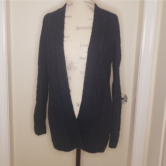Cable Knit Cardigan Sweater - Picture 1 of 7